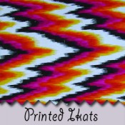Printed ikats